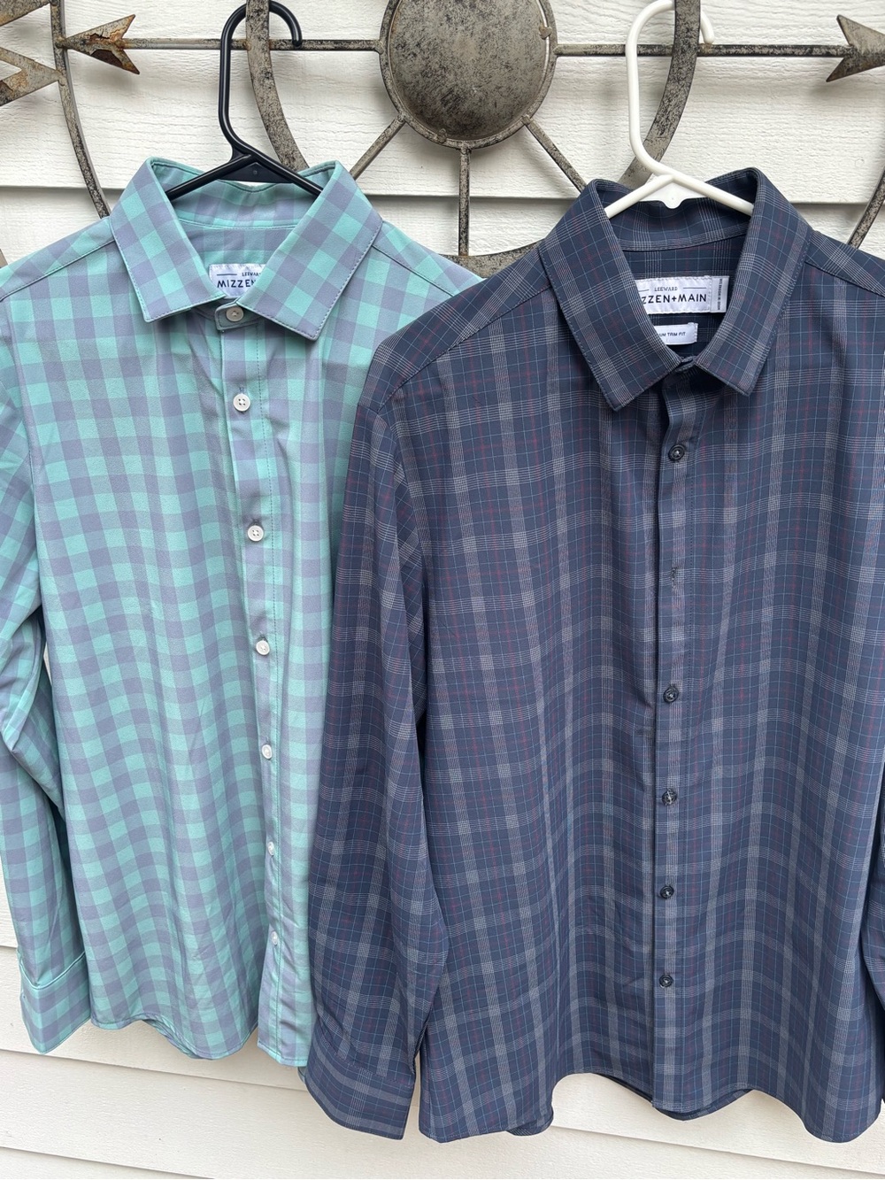 Mizzen+Main Men’s Leeward Size M Dress Shirts Trim Fit- 2 For Sale $70